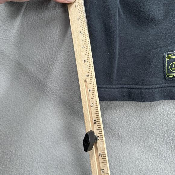 Nike Shorts Mens Small Black Club Fleece Graphic Swoosh Neon Stitch Pockets - Picture 7 of 8